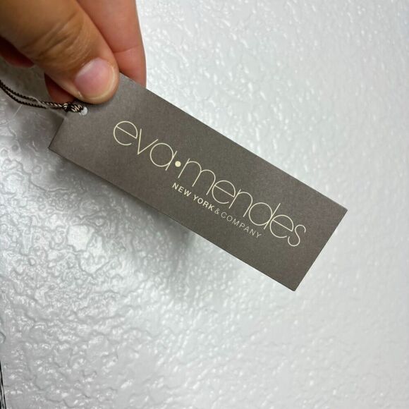 NWT Eva Mendes Womens Ankle Trouser Pants Elastic Waist Small Black White - Picture 5 of 6